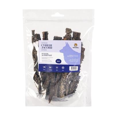 Ласощі для собак Natural Рубець яловичий, 250 г
