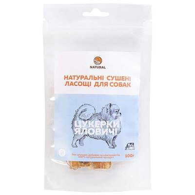 Лакомство для собак Natural Конфеты говяжьи, 100 г