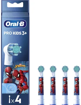 Змінні насадки для електричної щітки Oral-B Kids Людина-павук EB10S, 4 шт