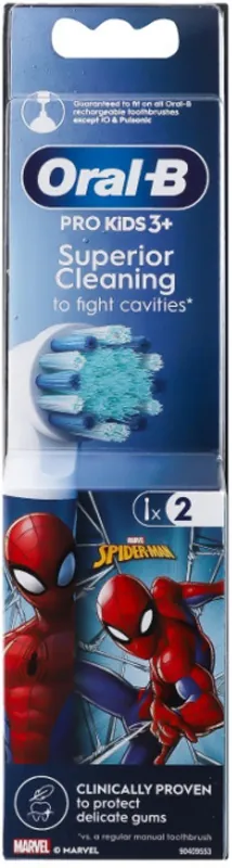 Змінні насадки для електричної щітки Oral-B Kids Людина-павук EB10S, 4 шт