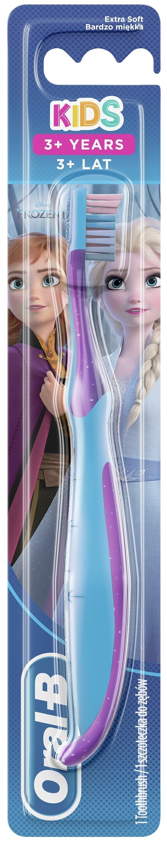 Зубная щетка Oral-B Kids Cars/Frozen детская 3+ экстра мягкая, 1 шт