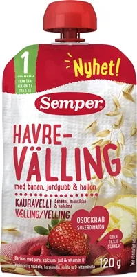 Каша молочна Semper Havre-Valling вівсяна з фруктами і ягодами, 120 г