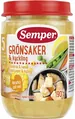 Пюре м'ясо-овочеве Semper Курка з овочами, 190 г