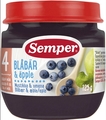 Пюре фруктове Semper Чорниця-яблуко, 125 г