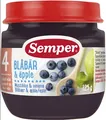 Пюре фруктове Semper Чорниця-яблуко, 125 г