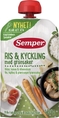 Пюре мясо-овощное Semper Рис с курицей, 120 г