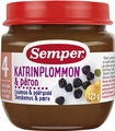 Пюре фруктове Semper Чорнослив-груша-яблуко, 125 г