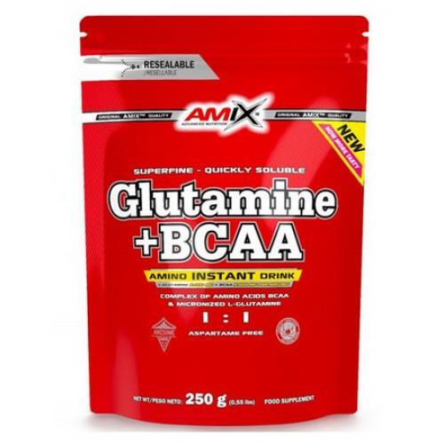 Аминокислоты Amix Nutrition L-Glutamine + BCAA 5000 мг, манго, 250 г