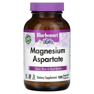 Магній аспартат Bluebonnet Nutrition Magnesium Aspartate, 100 рослинних капсул