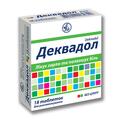 Деквадол таблетки д/рассас. со вкус. мяты №18 (6х3)