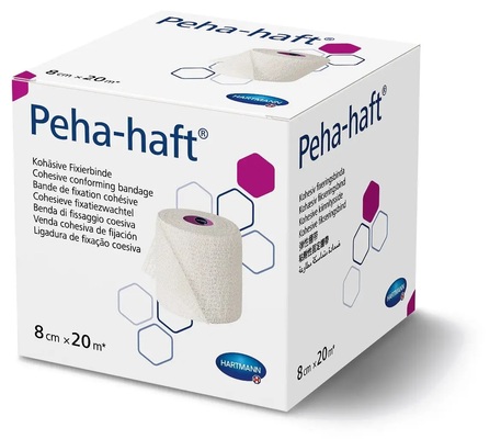Бинт когезивный Peha-haft фиксирующий 8 см х 20 м
