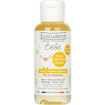 Олія для тіла Evoluderm Bebe масажна дитяча, 100 мл