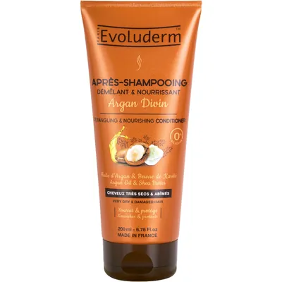 Кондиціонер Evoluderm для сухого та пошкодженого волосся живильний з аргановою олією, 200 мл