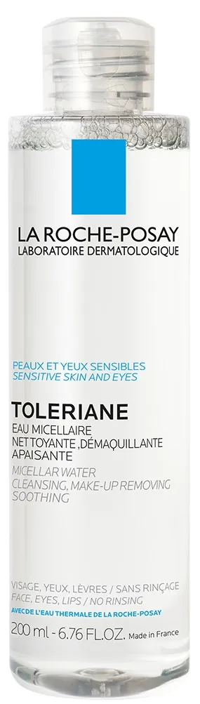 Міцелярний розчин La Roche-Posay Toleriane для чутливої шкіри обличчя, 200 мл