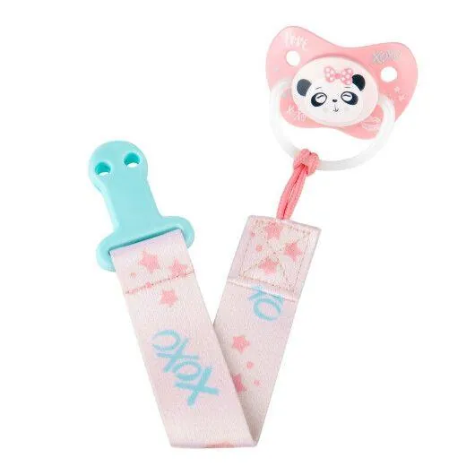 Ланцюжок для пустушки Canpol babies Exotic Animals, рожевий, 51/023_pin
