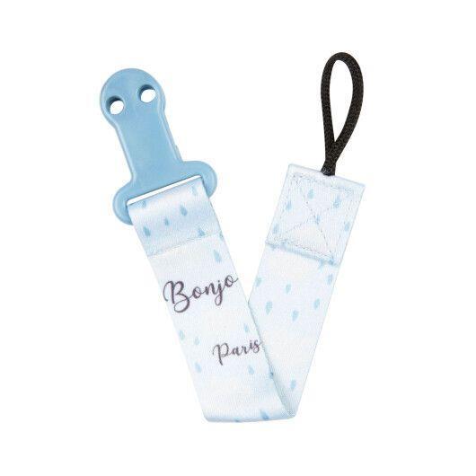 Ланцюжок для пустушки Canpol babies Bonjour Paris, блакитний, 51/026_blu