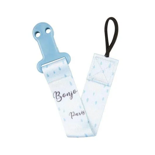 Ланцюжок для пустушки Canpol babies Bonjour Paris, блакитний, 51/026_blu