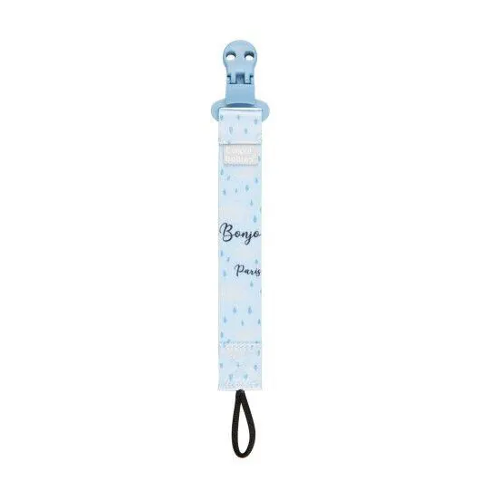Ланцюжок для пустушки Canpol babies Bonjour Paris, блакитний, 51/026_blu