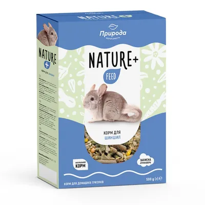 Корм для шиншил Природа Nature+ Feed, 500 г