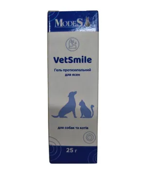 Ветсмайл ModeS VetSmile гель протизапальний для ясен для котів і собак, 25 мл