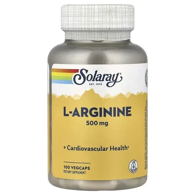 L-Аргінін Solaray L-Arginin 500 мг вег. капсули №100
