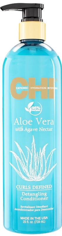 Кондиционер CHI Aloe Vera Curls Defined для вьющихся волос с алоэ вера, 739 мл