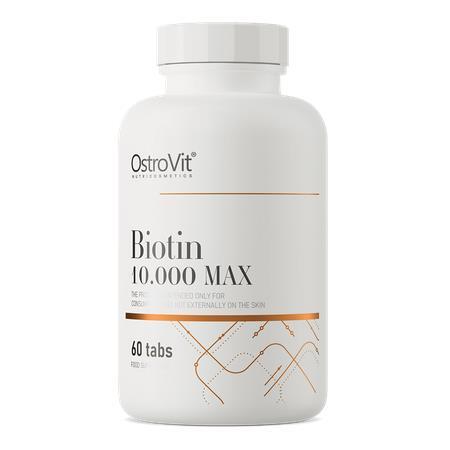 Біотин Макс OstroVit Biotin 10 000 MAX, 60 таблеток