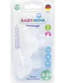 Соска силіконова Baby-Nova 14211 кругла з широкою шийкою для чаю, 2 шт