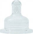 Соска силиконовая Baby-Nova 14221 круглая с широким горлышком для каши, 2 шт