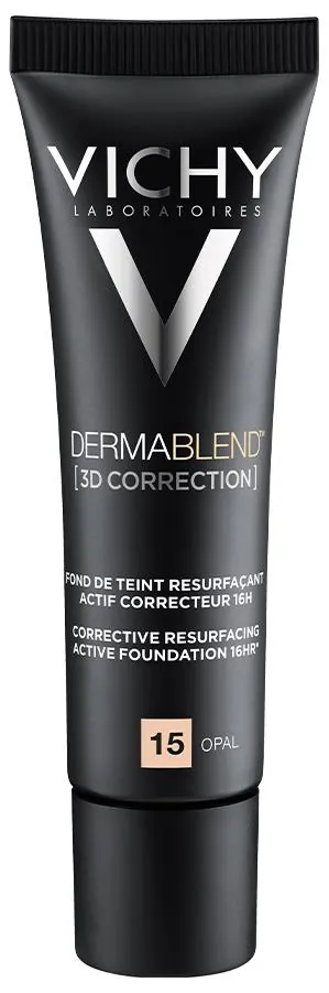 Тональний крем Vichy Dermablend 3D Correction SPF19 PA++++ матуючий вирівнюючий поверхню шкіри, тон 15, 30 мл