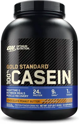 Казеїн міцелярний Optimum Nutrition Gold Standard 100% Casein, шоколад і арахісове масло 1,818 кг