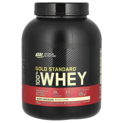 Протеїн сироватковий змішаний Optimum Nutrition Gold Standard 100% Whey, білий шоколад, 2,27 кг