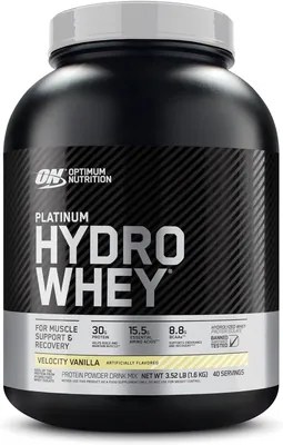 Протеїн сироватковий гідролізат Optimum Nutrition Platinum Hydro Whey, ваніль, 1,59 кг