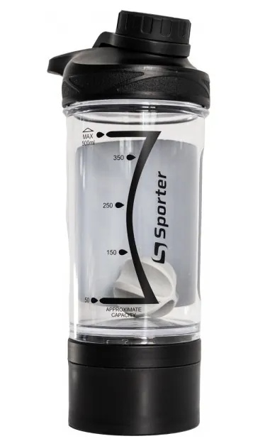Шейкер Sporter Shaker 9022 чорний, 500 мл