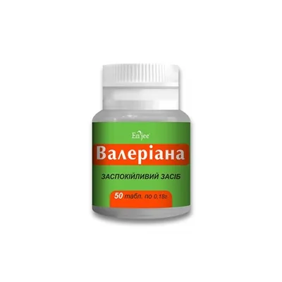 Валеріана таблетки по 0.18 г №50 у бан.
