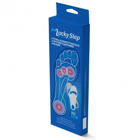 Стельки Lucky Step LS18 Комфорт с противоударными зонами, размер 3 (40-42)