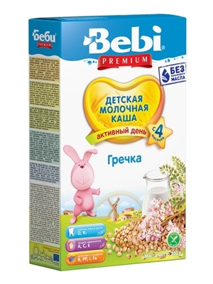 Каша молочная Bebi Premium Гречневая, с 4 месяцев, 200 г