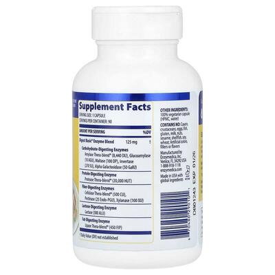Пищеварительные ферменты Enzymedica Digest Basic, 90 капсул