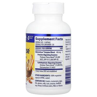 Пищеварительные ферменты Enzymedica GlutenEase, 120 капсул