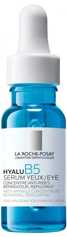 Сироватка La Roche-Posay Hyalu B5 для корекції зморшок та відновлення пружності чутливої шкіри навколо очей, 15 мл