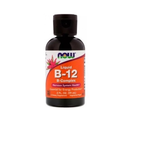 Вітамін В12 NOW Liquid B-12 B-Complex, 59 мл