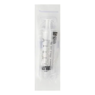 Шприц 5 мл +103 Luer Slip 3-компонентний з голкою 22G (0,7 мм х 40 мм), 1 штука