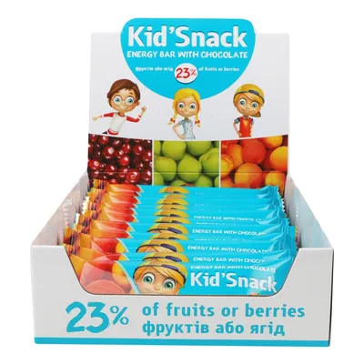 Батончик Shoud'e KidSnack енергетичний Абрикос, 30 г