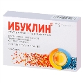 Ибуклин таблетки, п/плен. обол. по 400 мг/325 мг №10