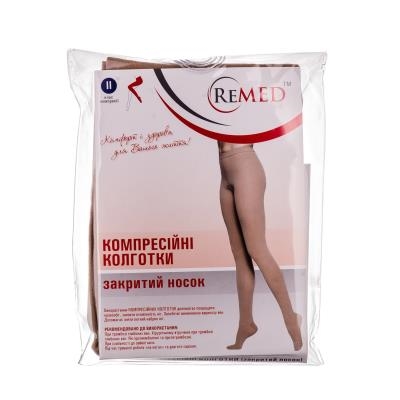 Колготки компрессионные Remed RK 311 закрытый носок, 2 класс компрессии, укороченные, размер L