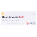 Левофлоцин 500 таблетки, в/плів. обол. по 500 мг №5