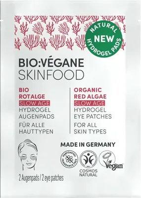 Патчі під очі Bio:Vegane гідрогелеві з червоними водоростями, 2 шт