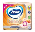 Папір туалетний Zewa Deluxe Cashmere Peach Персик 3 шари, 4 рулони