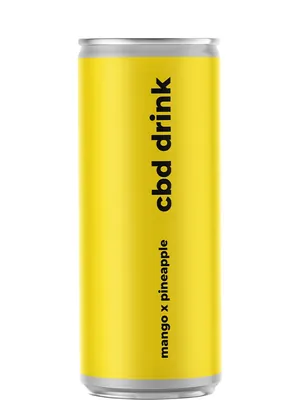 Напій CBD Drink 40 mg манго ананас, банка, 0,33 л