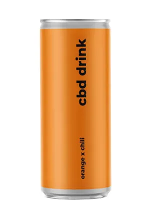 Напій CBD Drink 40 mg апельсин чілі, банка, 0,33 л